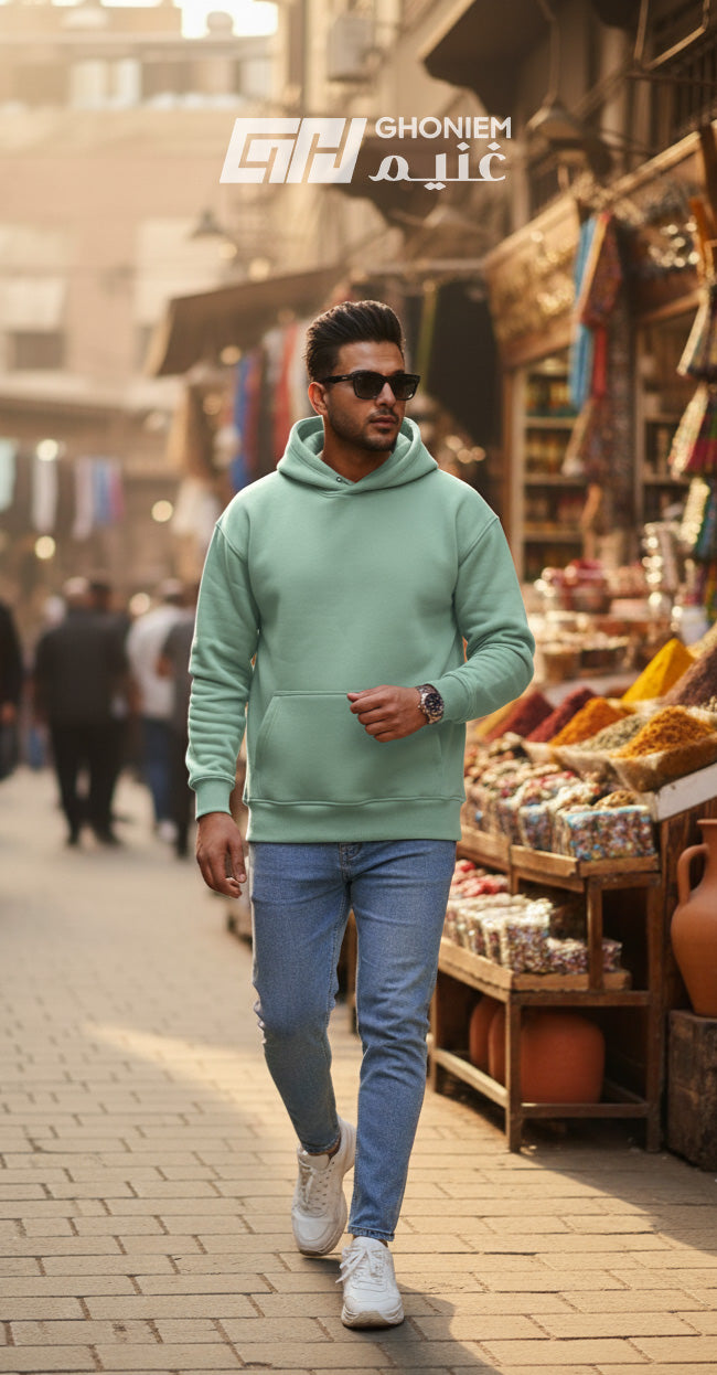 Mint green oversized hoodie